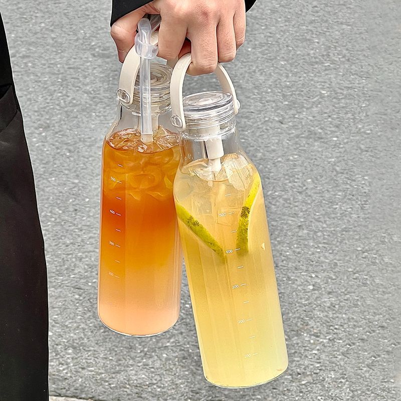 屋外、オフィス、家庭、スポーツなど、さまざまなシーンで使える - Outdoor Sport Glass Water Bottle のレビューと価格